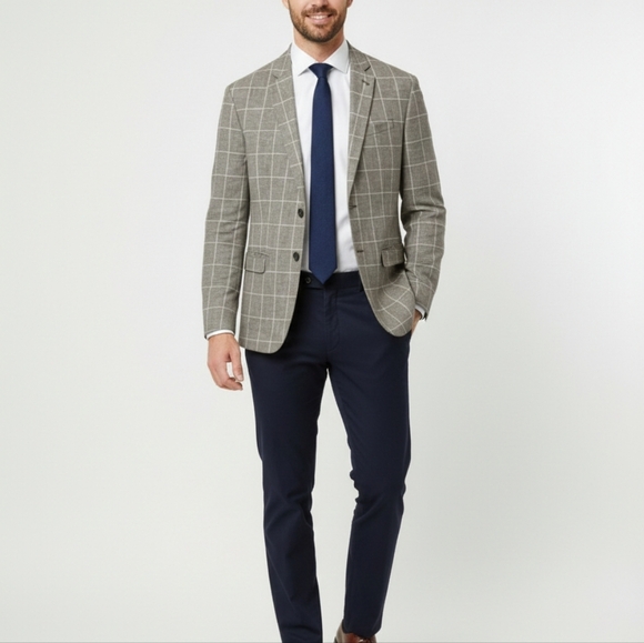 Banana Republic Brown Plaid Blazer Formal Size 42 - Picture 16 of 16